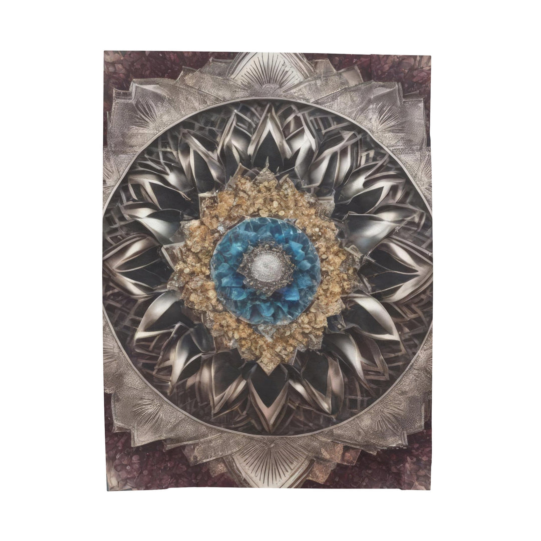 Mandala Geometric Intricacy - Velveteen Plush Blanket - All Over Prints - g(0D·IO) - 60" × 80" - -