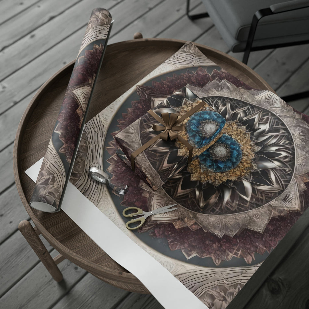 Mandala Geometric Intricacy - Wrapping Paper - Home Decor - g(0D·IO) - 30'' x 72'' - Matte -