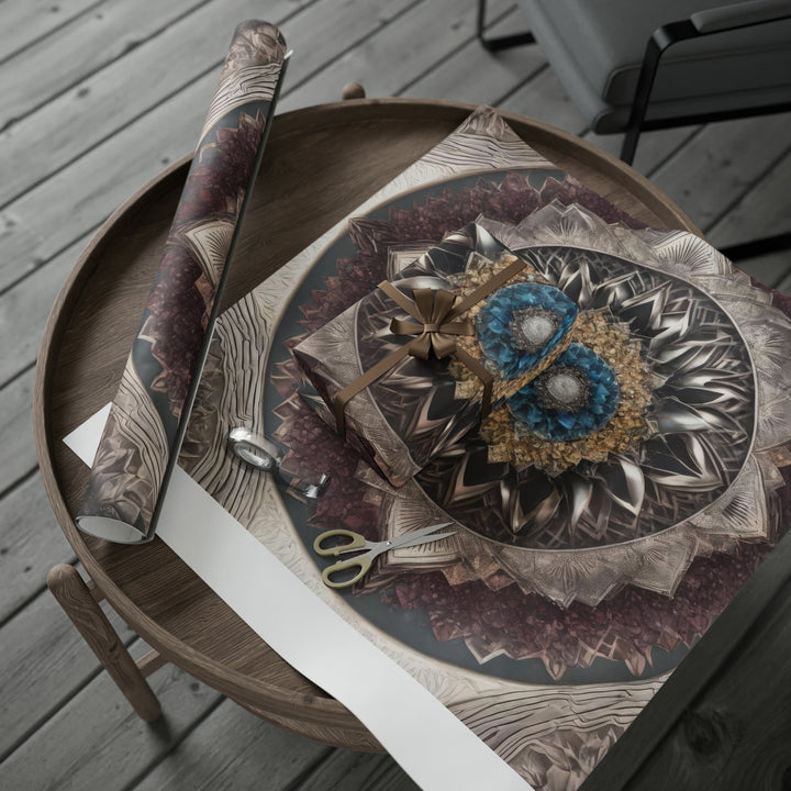 Mandala Geometric Intricacy - Wrapping Paper - Home Decor - g(0D·IO) - 30'' x 72'' - Matte -