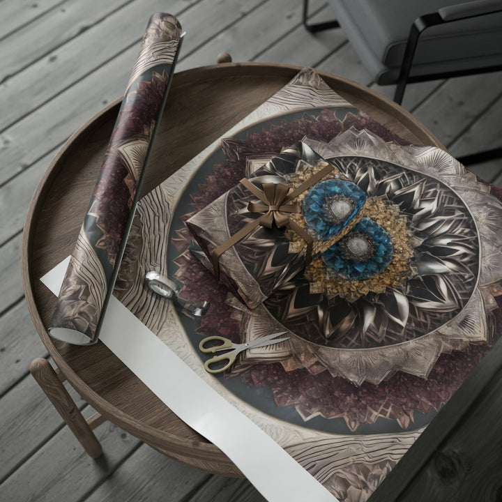 Mandala Geometric Intricacy - Wrapping Paper - Home Decor - g(0D·IO) - 30'' x 72'' - Matte -