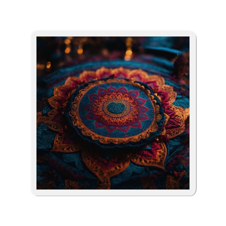 Mandala Intricate Tapestry - Die-cut Magnet - Home Decor - g(0D·IO) - 5" x 5" - Die-Cut - 1 pc