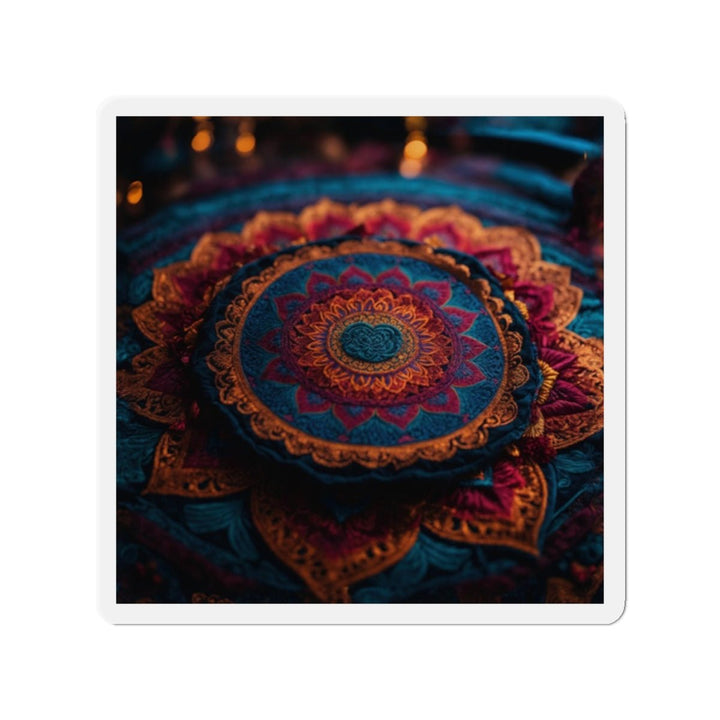 Mandala Intricate Tapestry - Die-cut Magnet - Home Decor - g(0D·IO) - 2" x 2" - Die-Cut - 1 pc