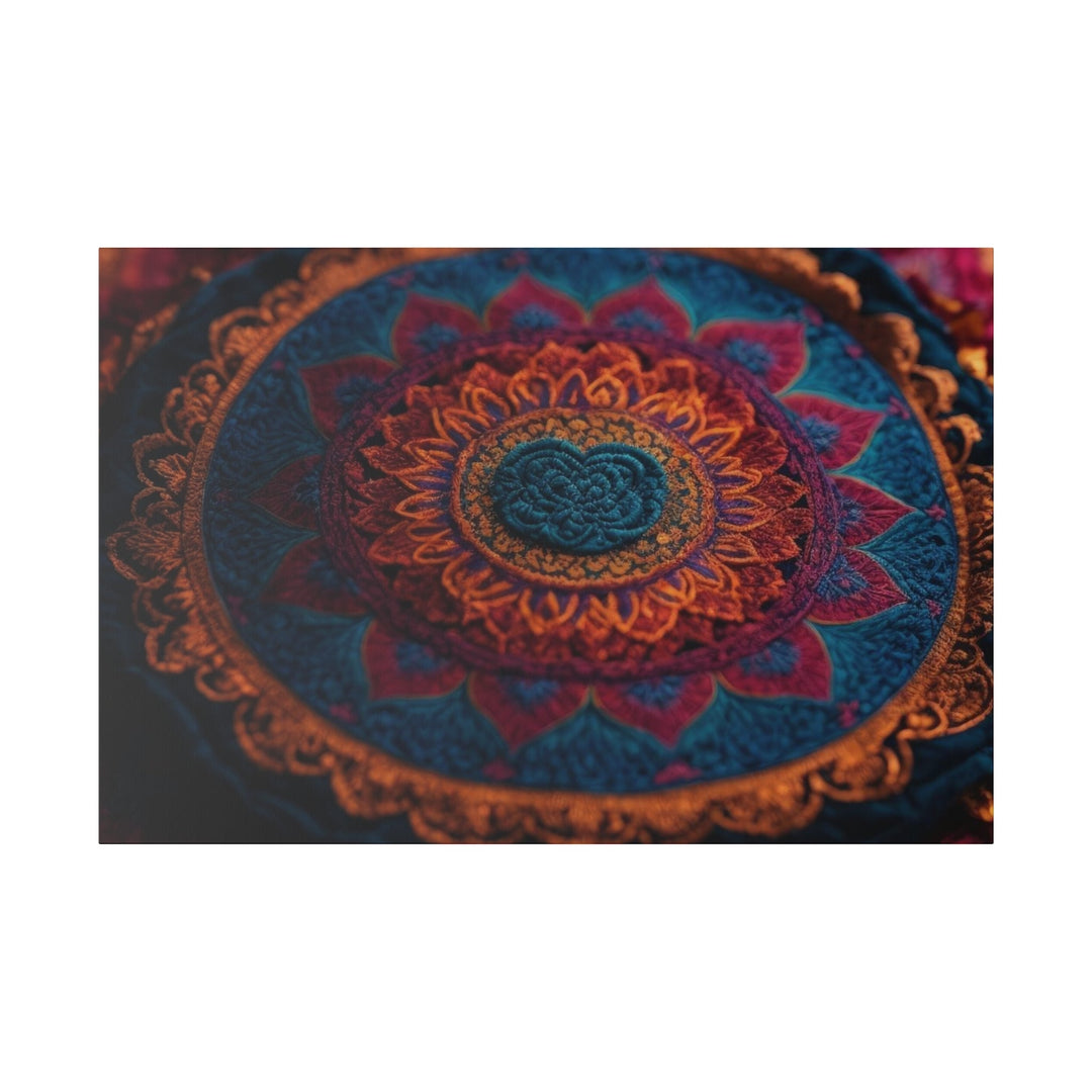 Mandala Intricate Tapestry - Matte Canvas - Canvas - g(0D·IO) - 48″ x 32″ (Horizontal) - 0.75'' -