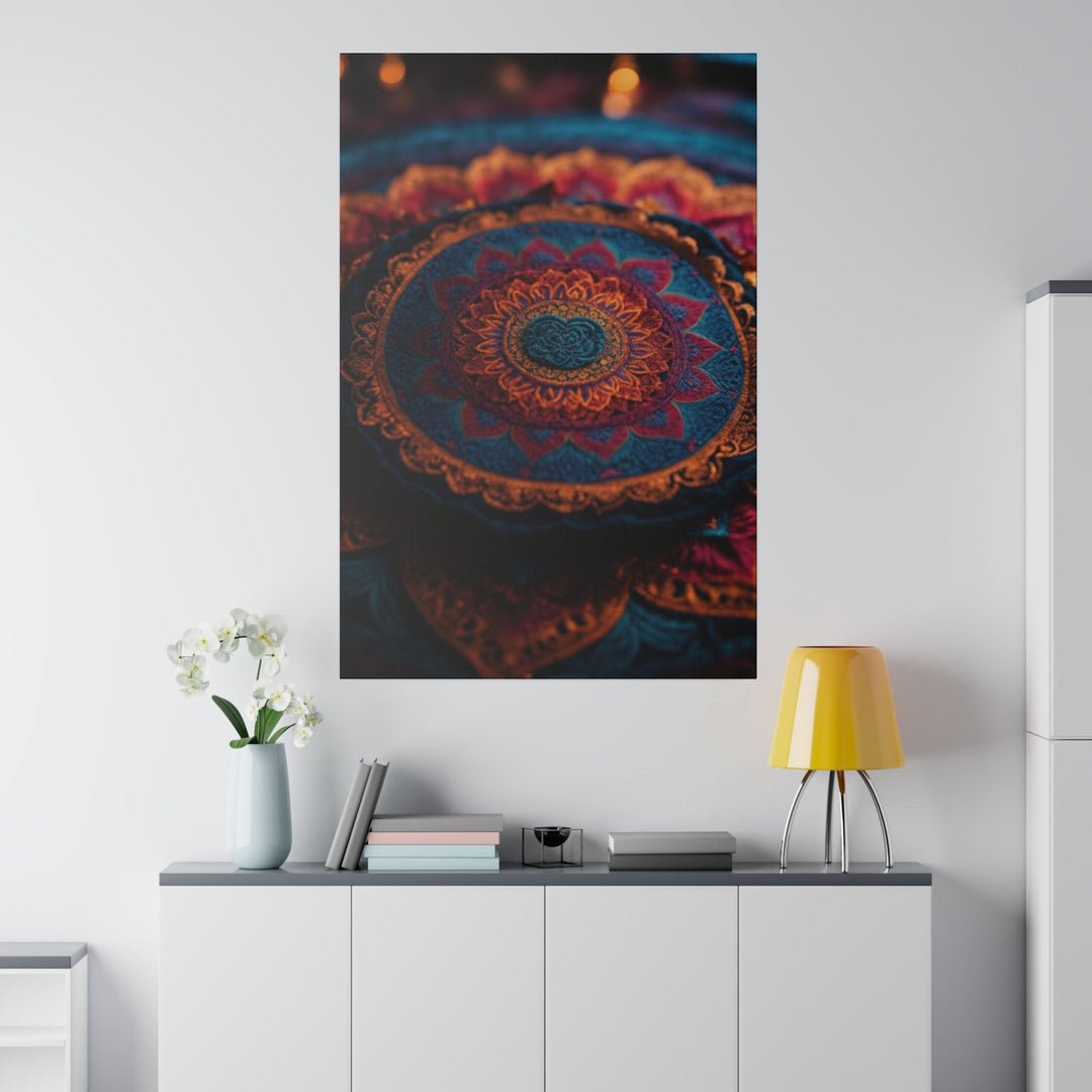 Mandala Intricate Tapestry - Matte Canvas - Canvas - g(0D·IO) - 32" x 32" (Square) - 0.75'' -