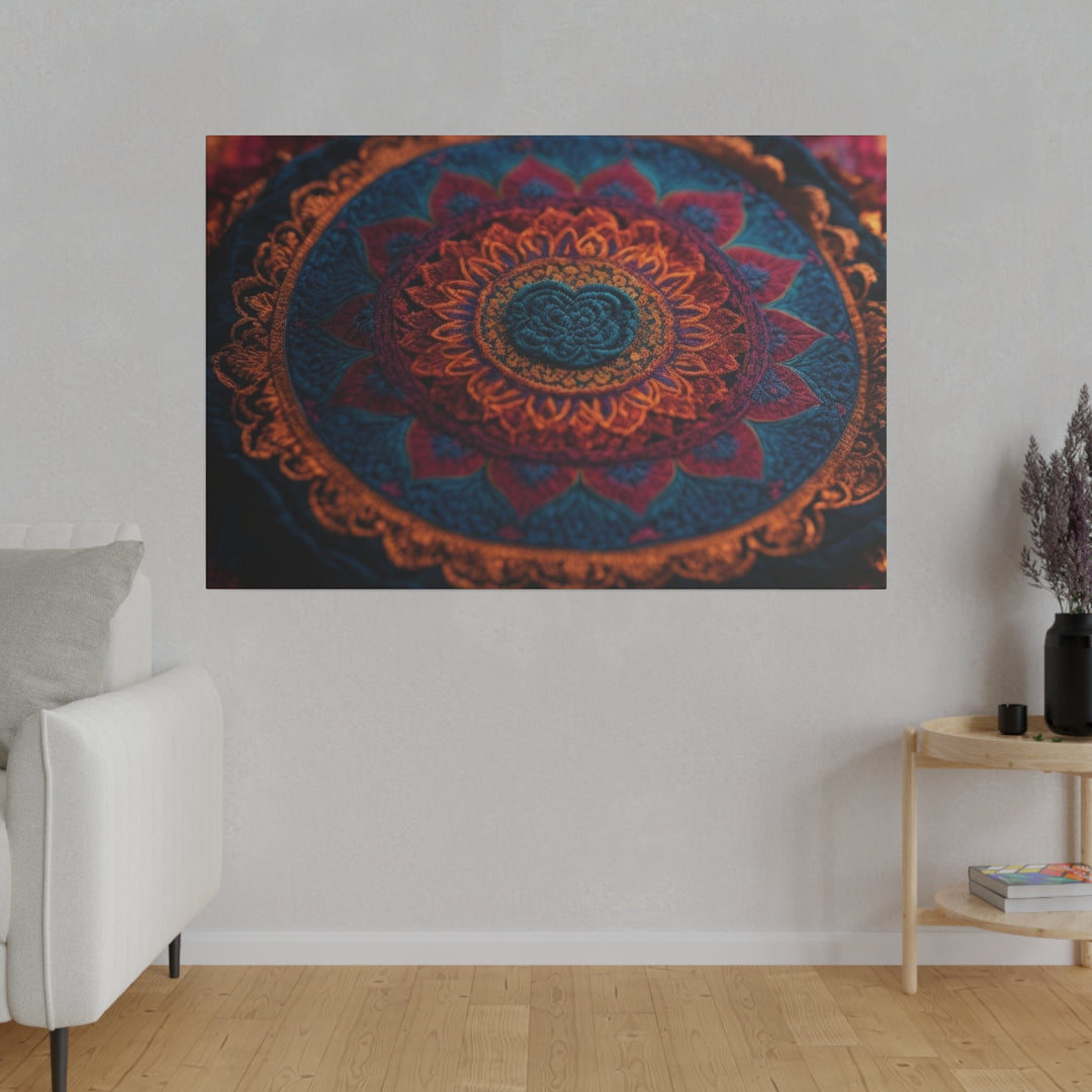 Mandala Intricate Tapestry - Matte Canvas - Canvas - g(0D·IO) - 32" x 32" (Square) - 0.75'' -