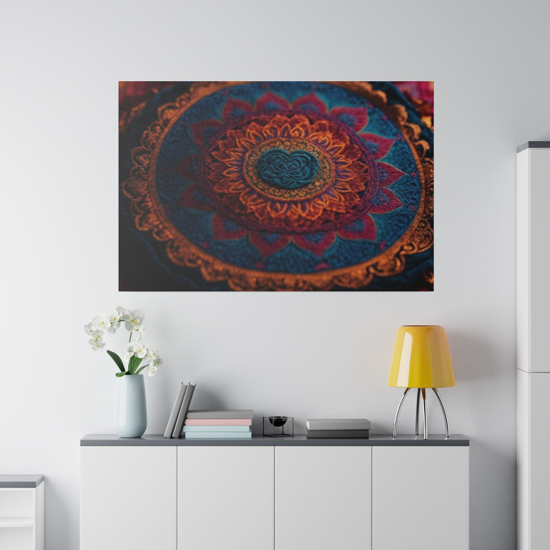 Mandala Intricate Tapestry - Matte Canvas - Canvas - g(0D·IO) - 32" x 32" (Square) - 0.75'' -