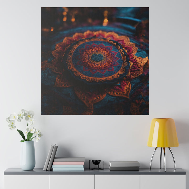 Mandala Intricate Tapestry - Matte Canvas - Canvas - g(0D·IO) - 32" x 32" (Square) - 0.75'' -