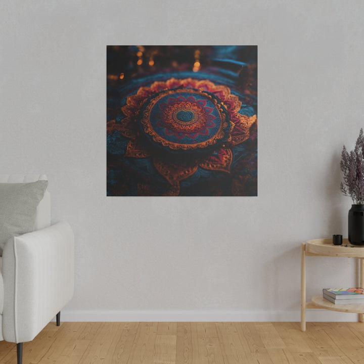 Mandala Intricate Tapestry - Matte Canvas - Canvas - g(0D·IO) - 32" x 32" (Square) - 0.75'' -