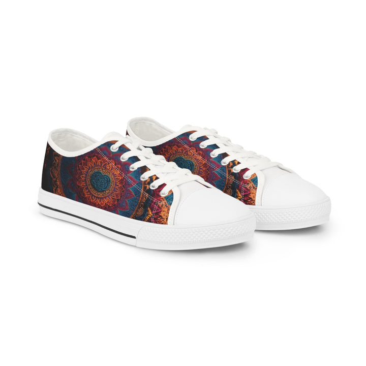 Mandala Intricate Tapestry - Men's Lowtop Sneakers - Shoes - g(0D·IO) - US 5 - White sole -