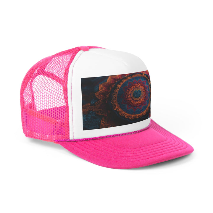 Mandala Intricate Tapestry - Trucker Hat - Hats - g(0D·IO) - Pink - One size -