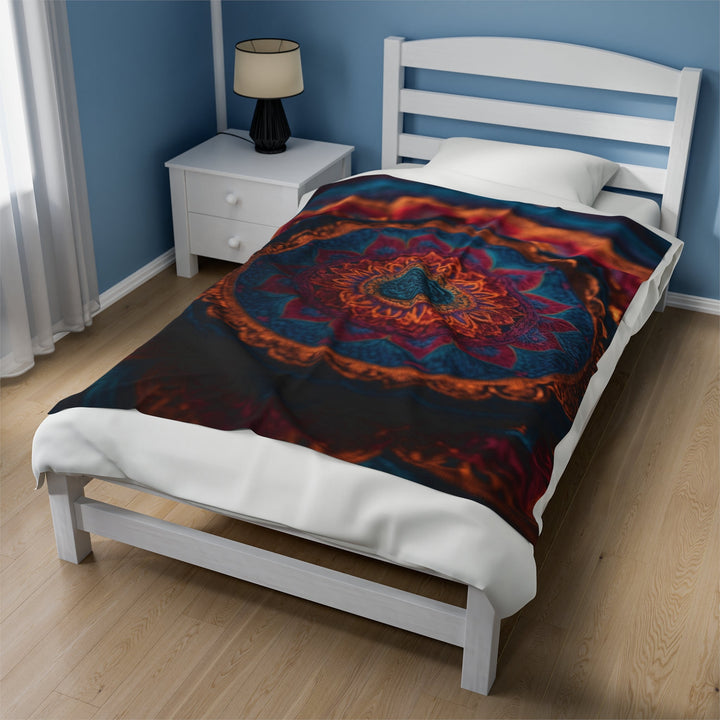 Mandala Intricate Tapestry - Velveteen Plush Blanket - All Over Prints - g(0D·IO) - 30" × 40" - -