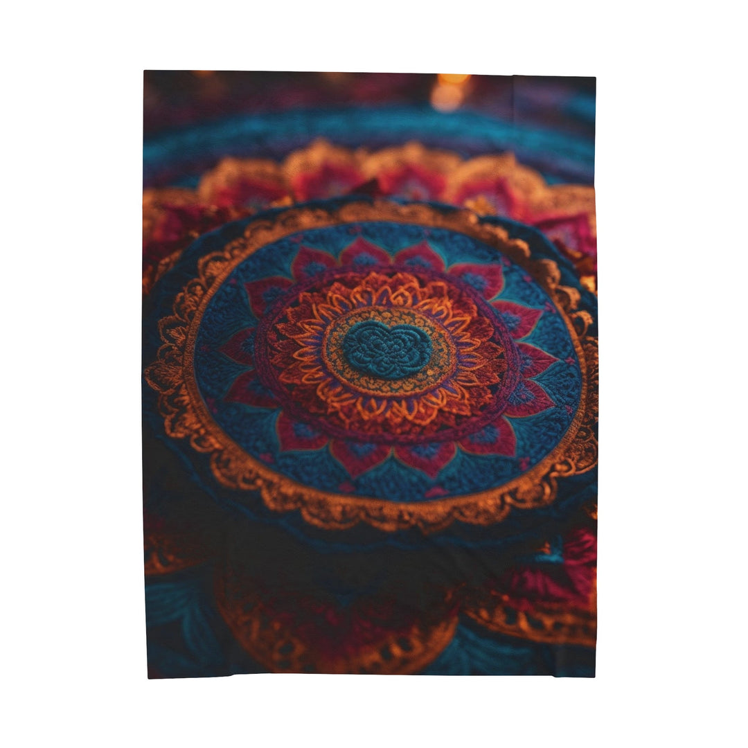 Mandala Intricate Tapestry - Velveteen Plush Blanket - All Over Prints - g(0D·IO) - 60" × 80" - -