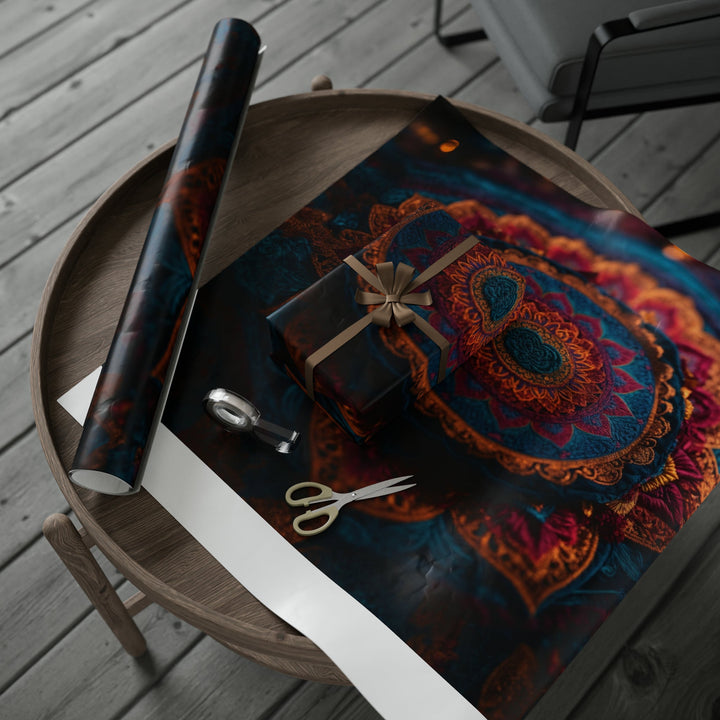 Mandala Intricate Tapestry - Wrapping Paper - Home Decor - g(0D·IO) - 30'' x 72'' - Matte -