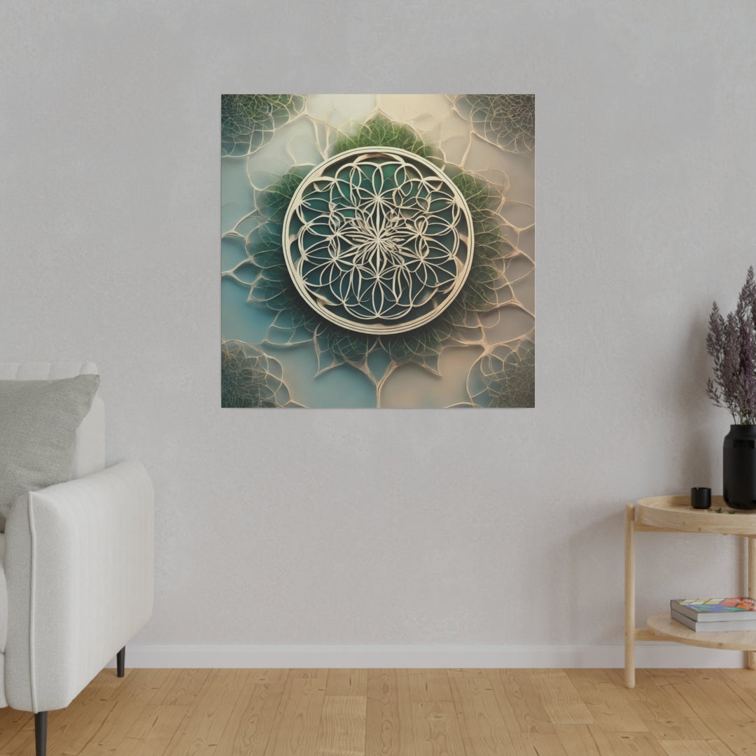 Mandala Organic Patterns - Matte Canvas - Canvas - g(0D·IO) - 32" x 32" (Square) - 0.75'' -