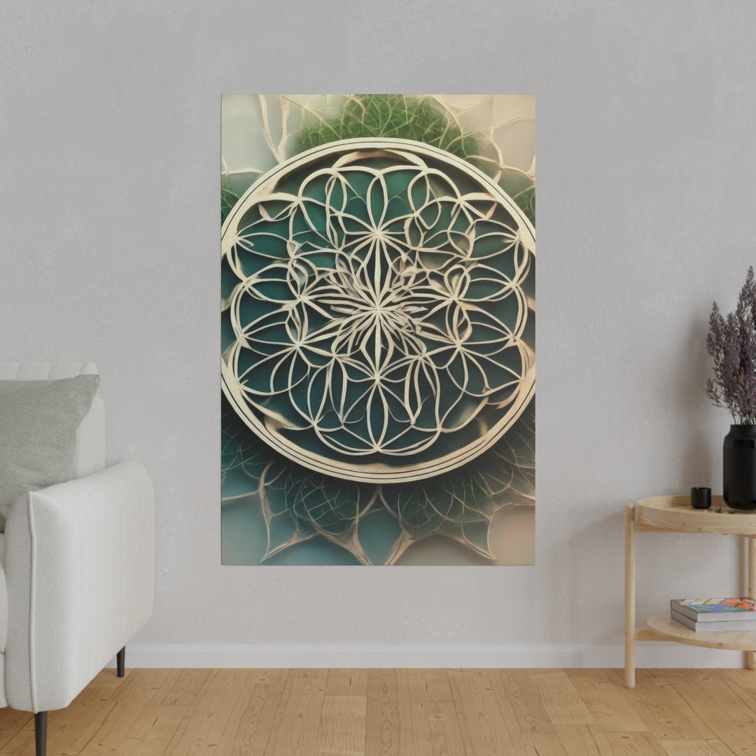 Mandala Organic Patterns - Matte Canvas - Canvas - g(0D·IO) - 32" x 32" (Square) - 0.75'' -