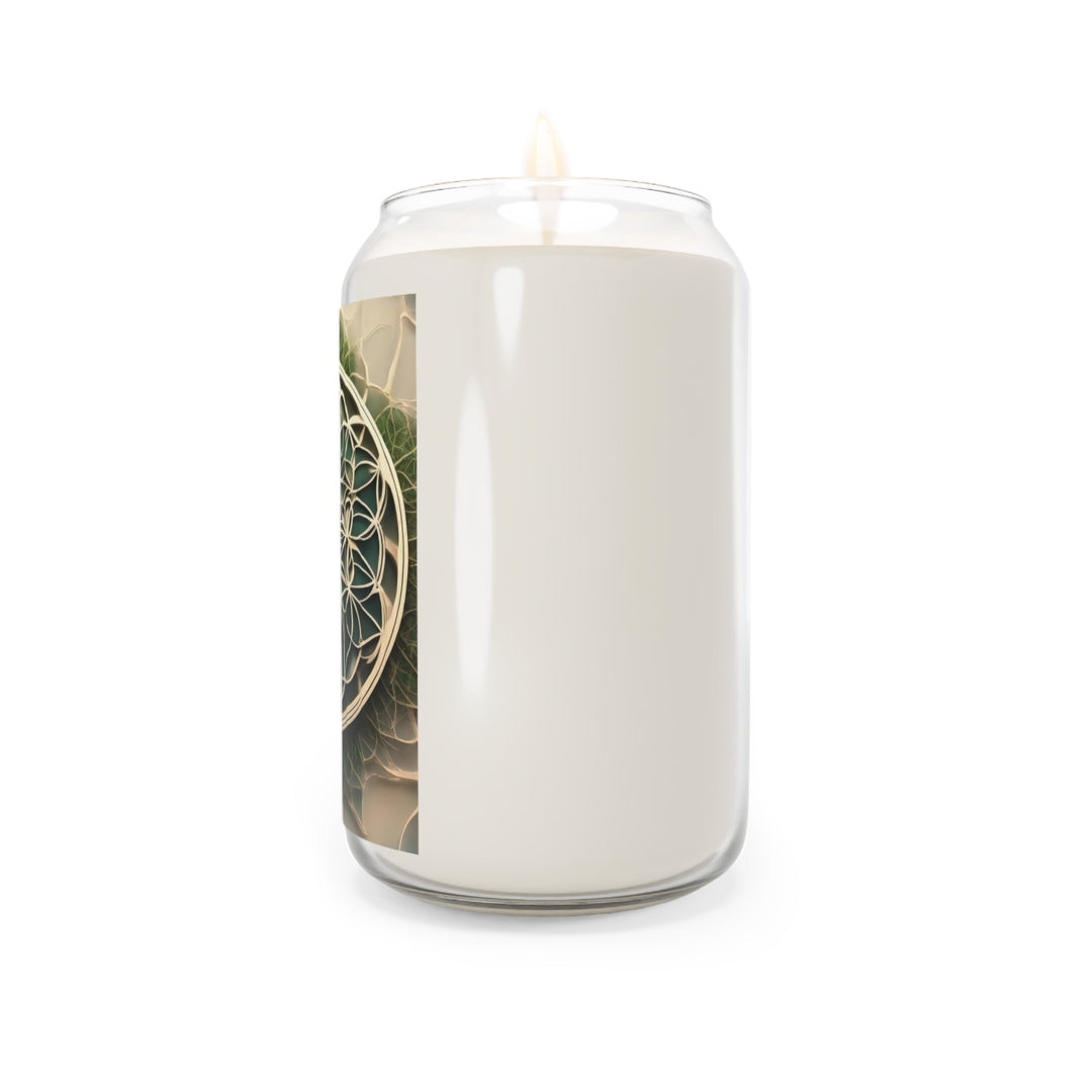 Mandala Organic Patterns - Scented Candle - Home Decor - g(0D·IO) - Vanilla Bean - 13.75oz -