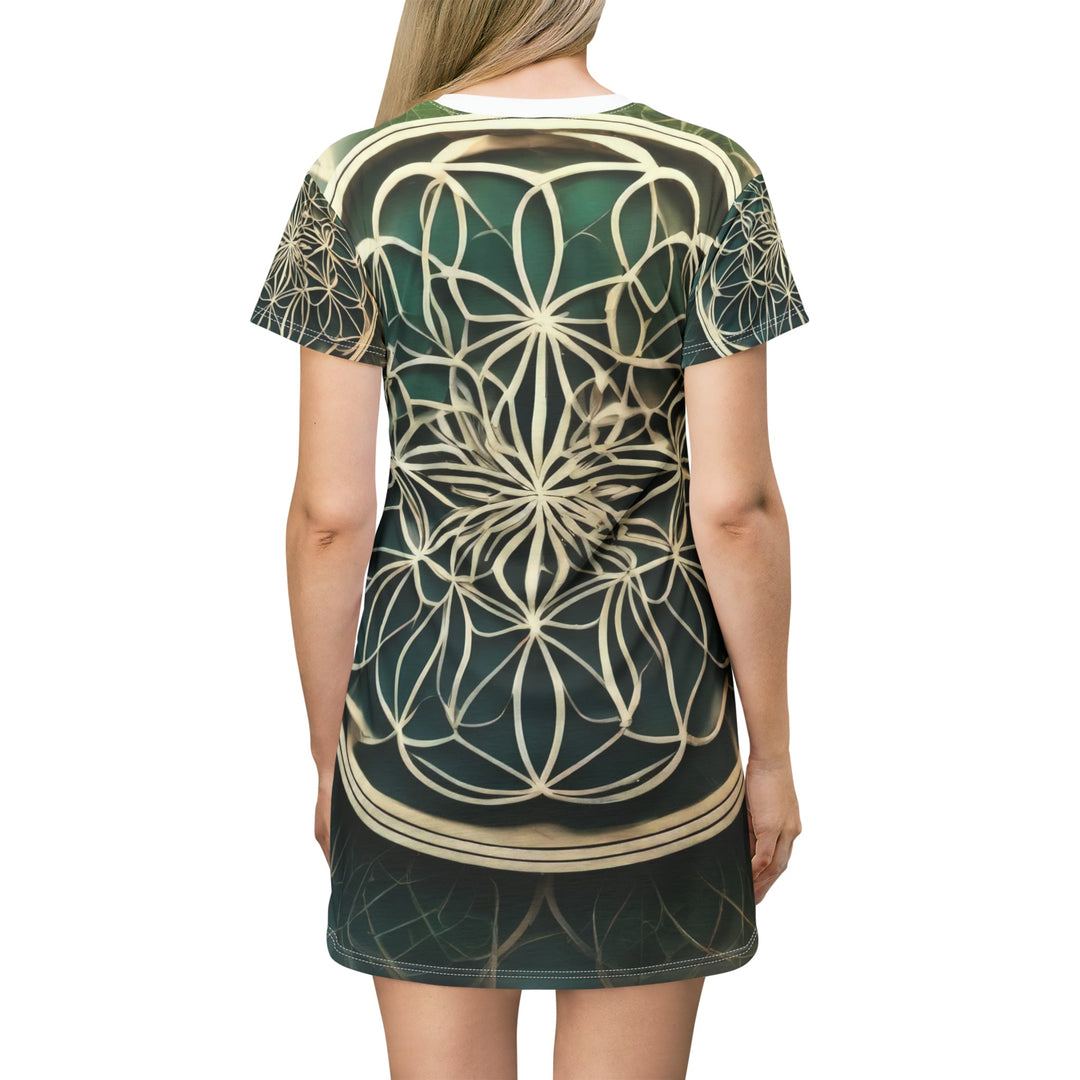 Mandala Organic Patterns - T-Shirt Dress - All Over Prints - g(0D·IO) - XS - -