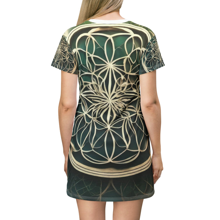 Mandala Organic Patterns - T-Shirt Dress - All Over Prints - g(0D·IO) - XS - -