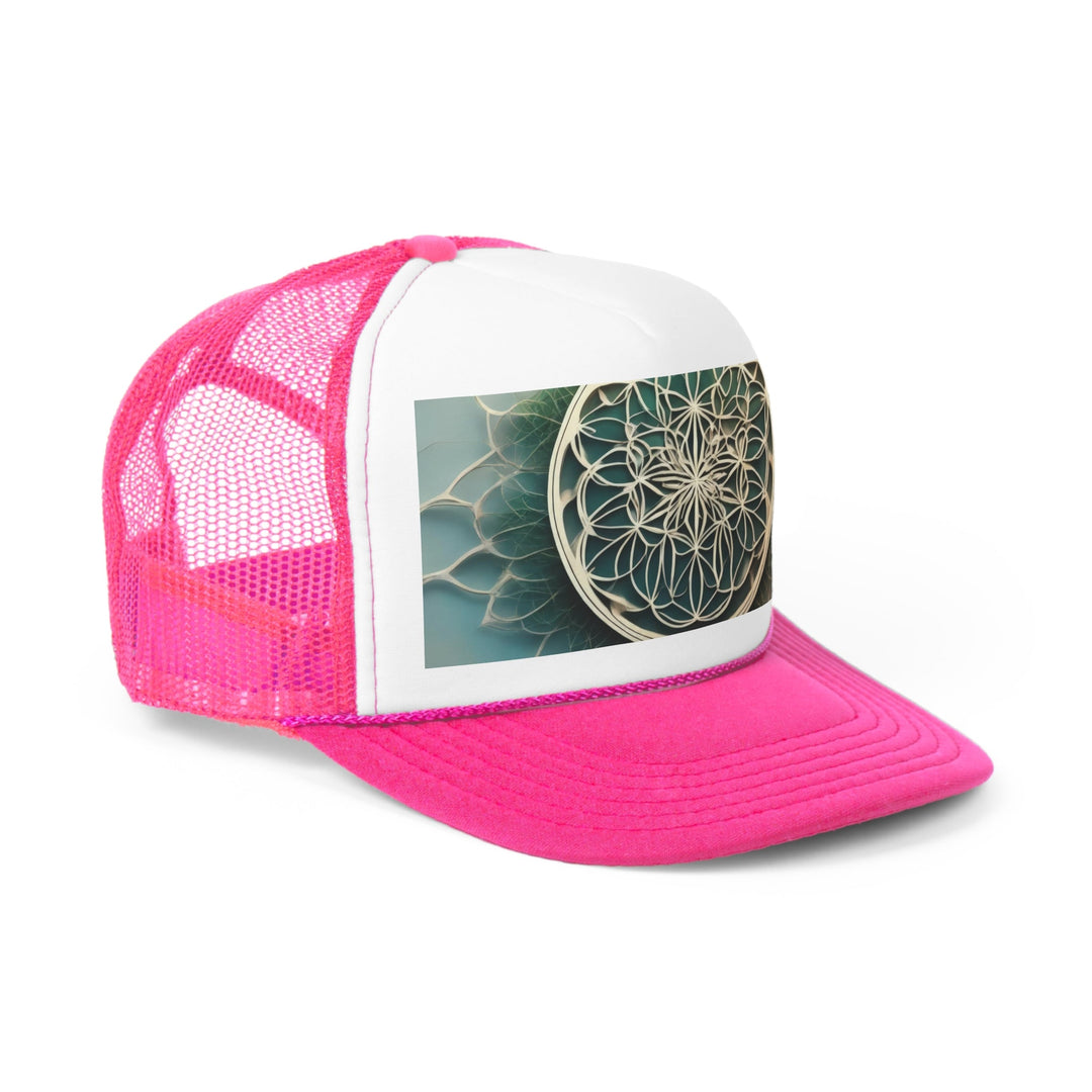 Mandala Organic Patterns - Trucker Hat - Hats - g(0D·IO) - Pink - One size -