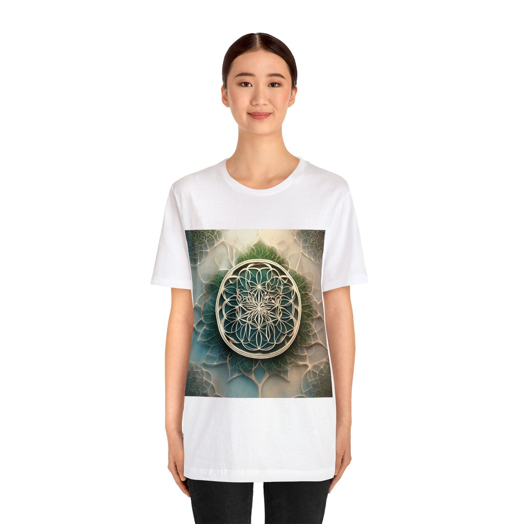 Mandala Organic Patterns - Unisex Jersey Short Sleeve Tee - T-Shirt - g(0D·IO) - Black - S -