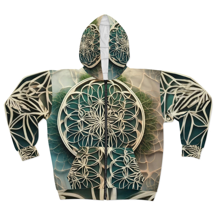 Mandala Organic Patterns - Unisex Zip Hoodie - All Over Prints - g(0D·IO) - XS - -