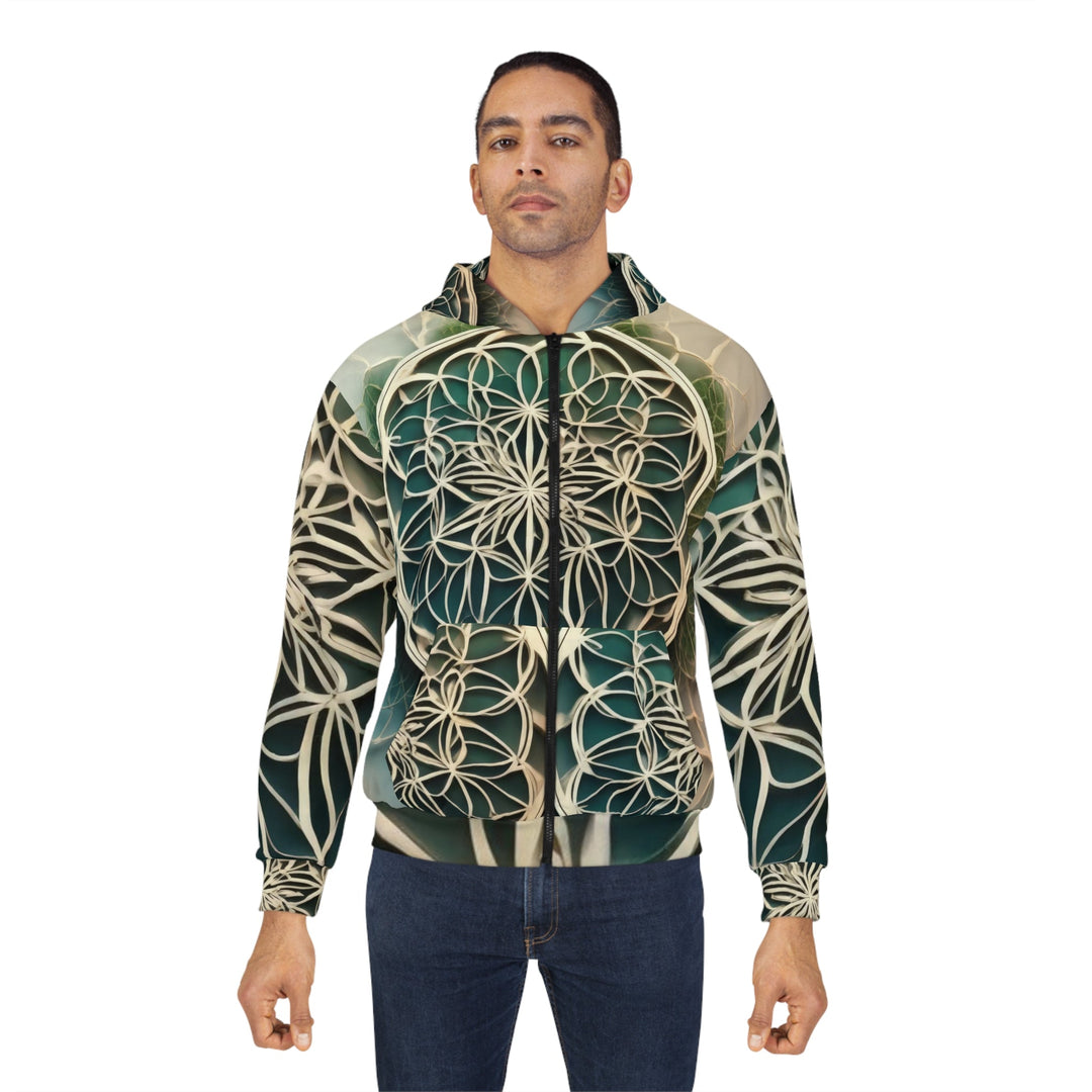 Mandala Organic Patterns - Unisex Zip Hoodie - All Over Prints - g(0D·IO) - XS - -