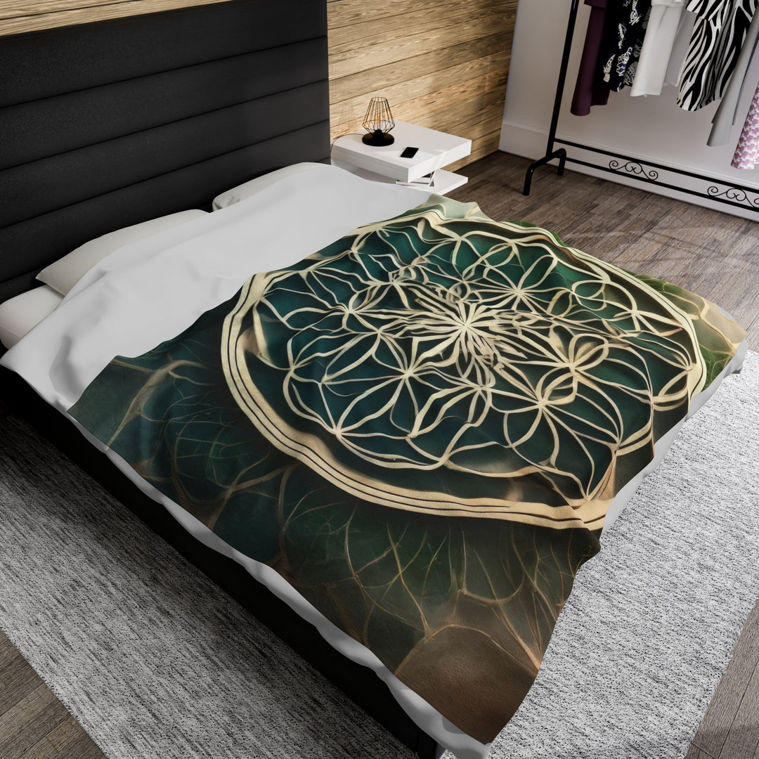 Mandala Organic Patterns - Velveteen Plush Blanket - All Over Prints - g(0D·IO) - 30" × 40" - -