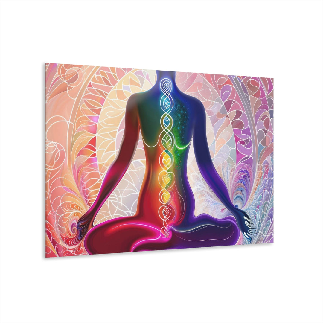 Meditative Cosmic Energy - Acrylic Prints (French Cleat Hanging) - Home Decor - g(0D·IO) - 36" x 24" (Horizontal) - 0.25'' -