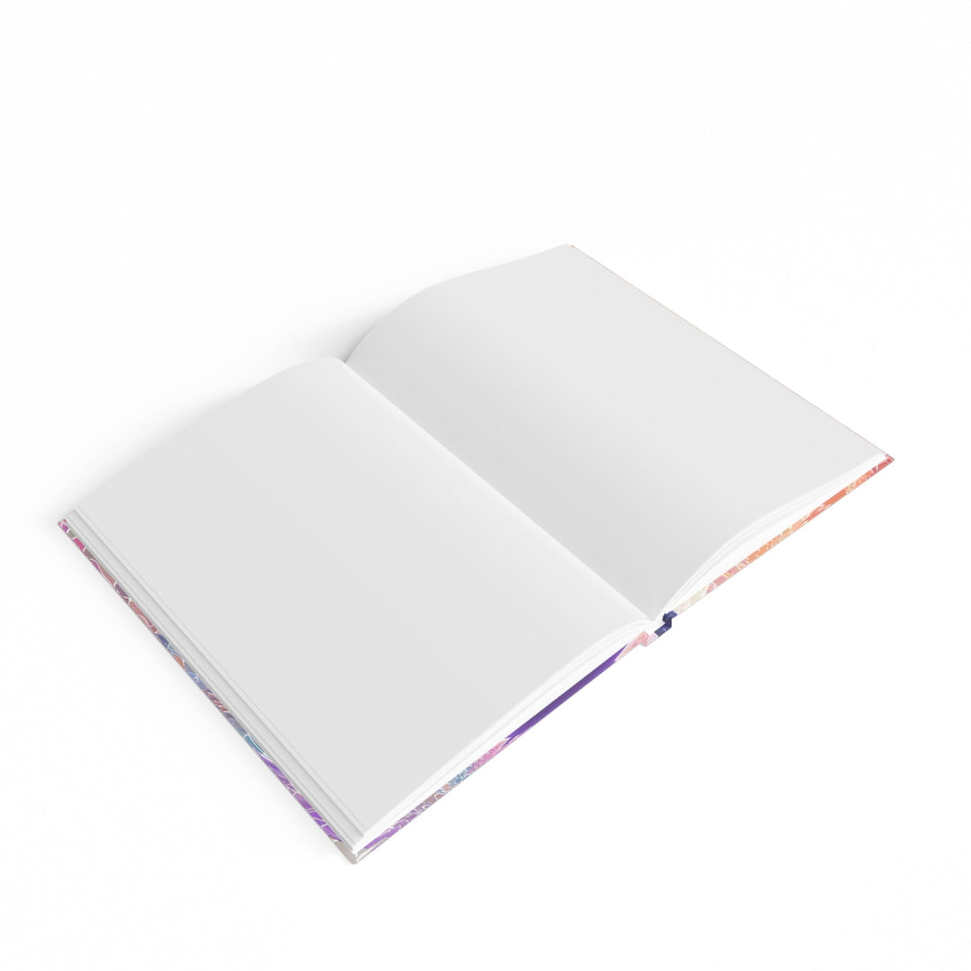 Meditative Cosmic Energy - Hard Backed Journal - Paper products - g(0D·IO) - Graph - A5 - White