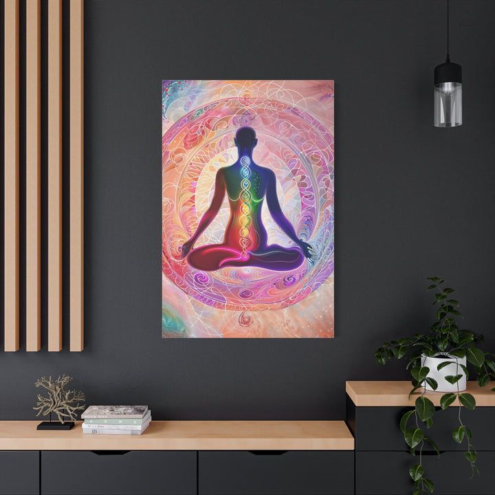 Meditative Cosmic Energy - Matte Canvas Print 1.25" - Canvas - g(0D·IO) - 36" x 36" - 1.25" -