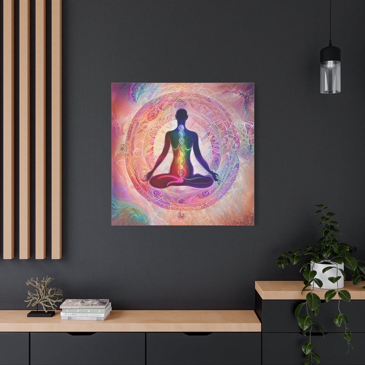 Meditative Cosmic Energy - Matte Canvas Print 1.25" - Canvas - g(0D·IO) - 36" x 36" - 1.25" -