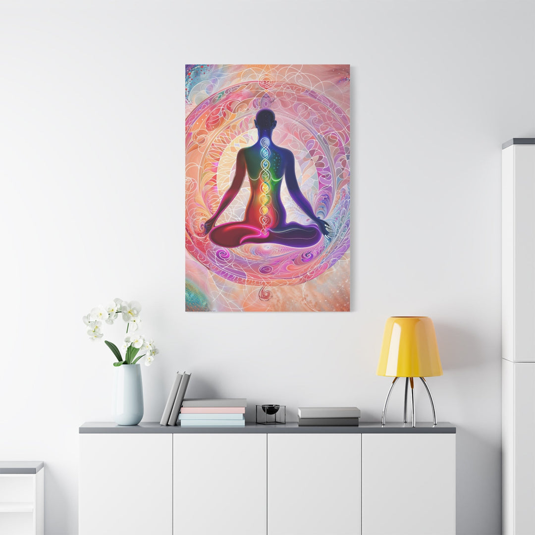 Meditative Cosmic Energy - Matte Canvas Print 1.25" - Canvas - g(0D·IO) - 36" x 36" - 1.25" -