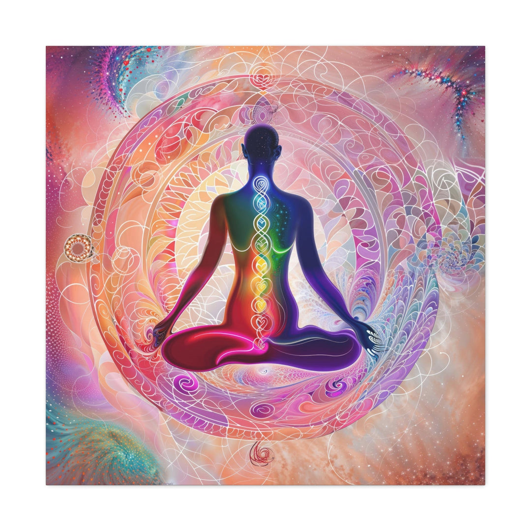 Meditative Cosmic Energy - Matte Canvas Print 1.25" - Canvas - g(0D·IO) - 36" x 36" - 1.25" -