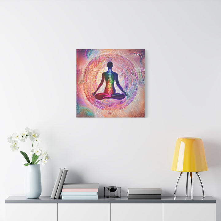 Meditative Cosmic Energy - Matte Canvas Print 1.25" - Canvas - g(0D·IO) - 36" x 36" - 1.25" -