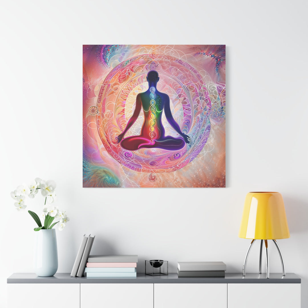 Meditative Cosmic Energy - Matte Canvas Print 1.25" - Canvas - g(0D·IO) - 36" x 36" - 1.25" -