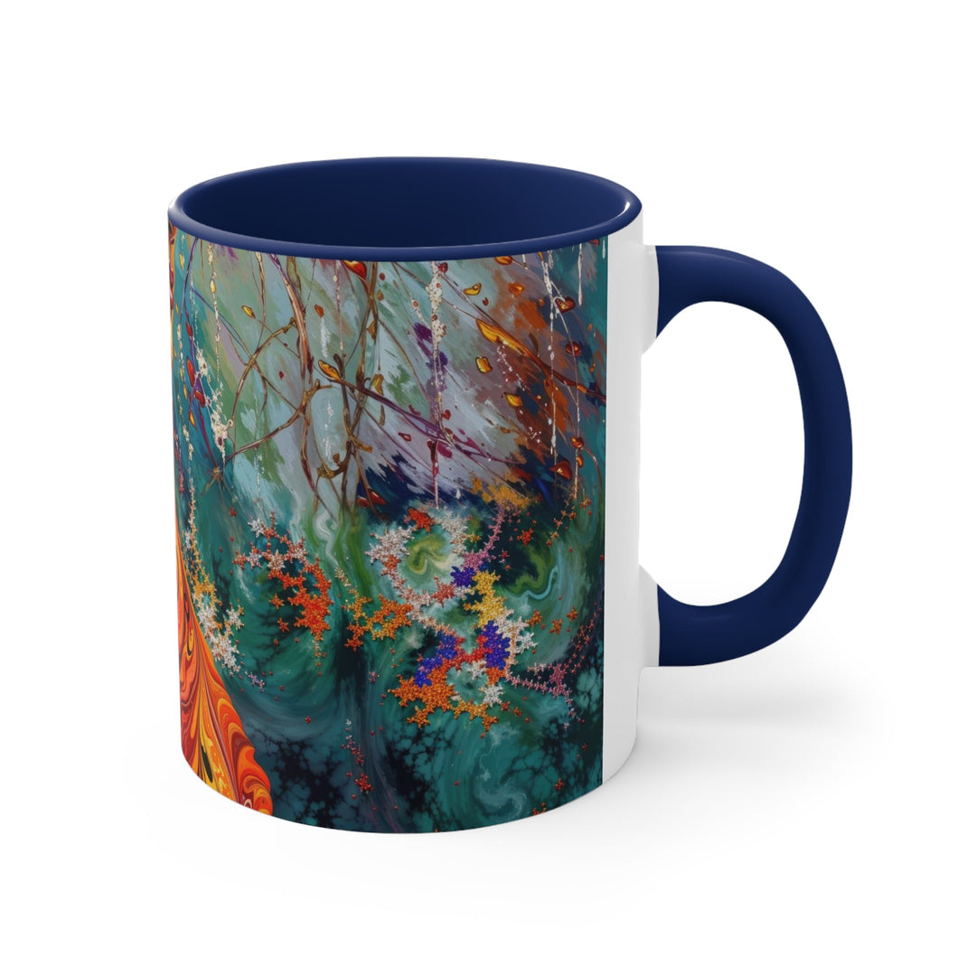 Meditative Vibrant Tranquility - Accent Coffee Mug - Mug - g(0D·IO) - Pink - 11oz -