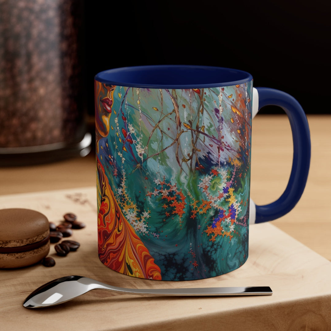 Meditative Vibrant Tranquility - Accent Coffee Mug - Mug - g(0D·IO) - Pink - 11oz -