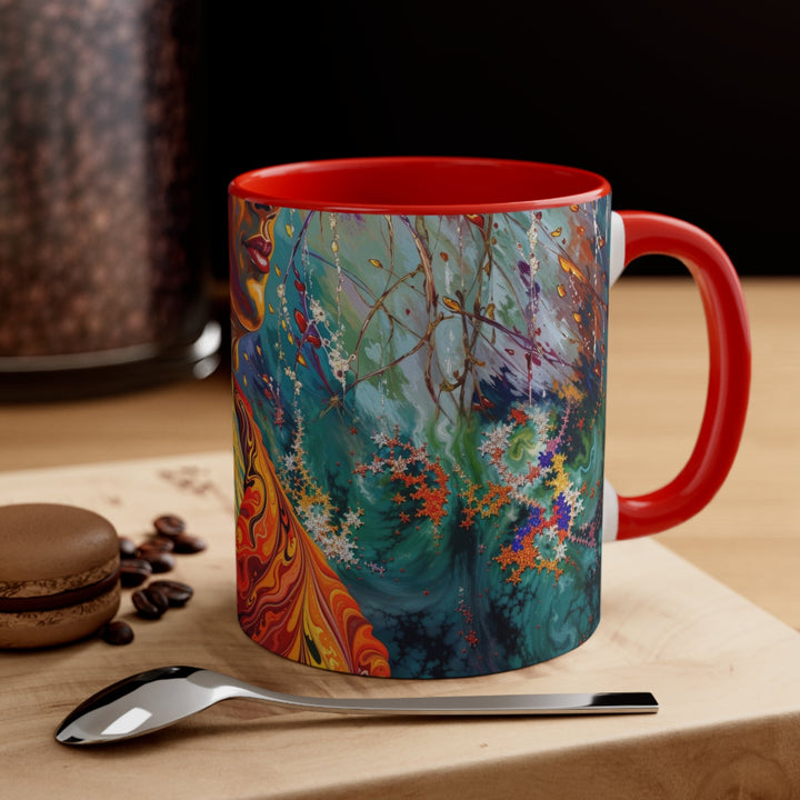 Meditative Vibrant Tranquility - Accent Coffee Mug - Mug - g(0D·IO) - Pink - 11oz -