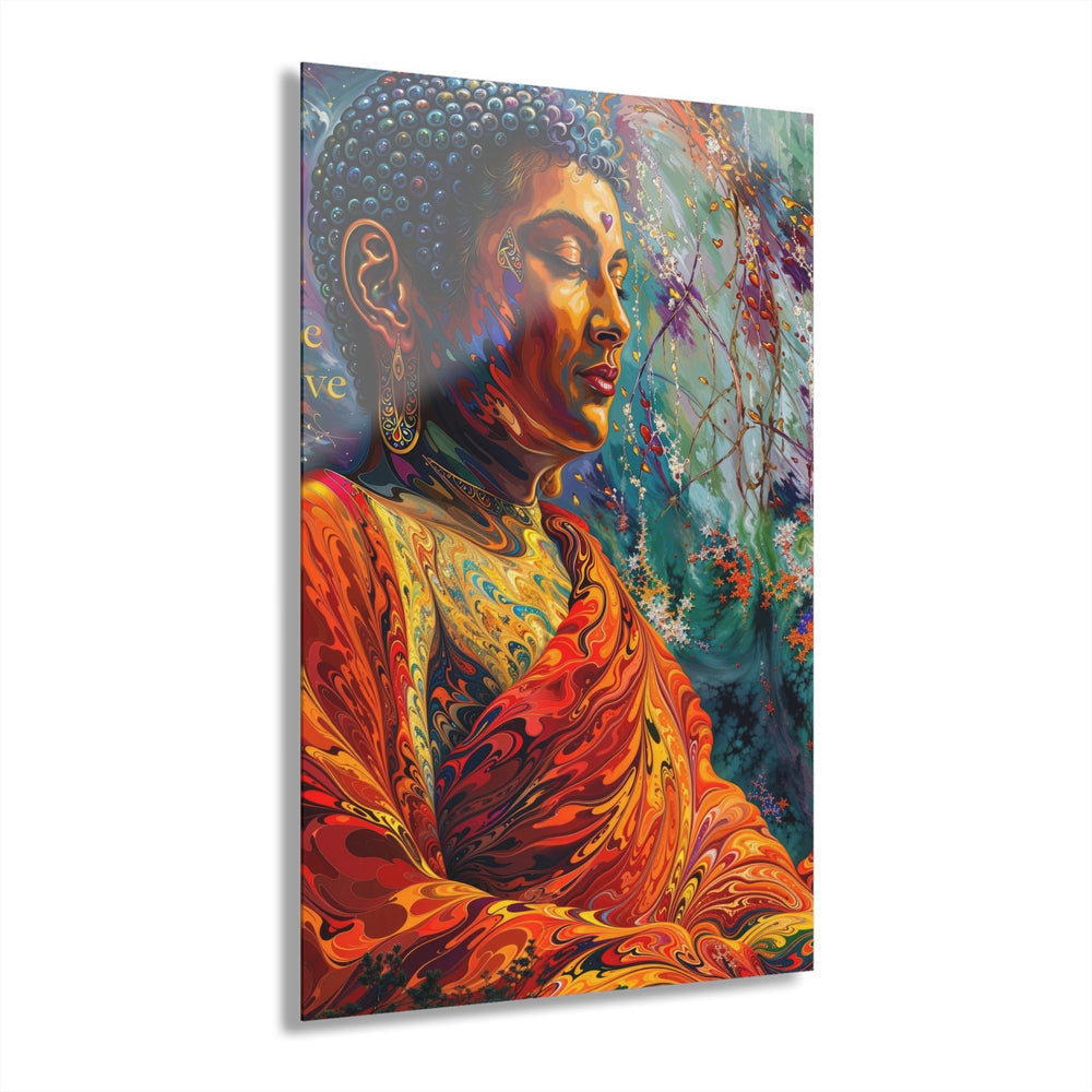 Meditative Vibrant Tranquility - Acrylic Prints (French Cleat Hanging) - Home Decor - g(0D·IO) - 24" x 36" (Vertical) - 0.25'' -