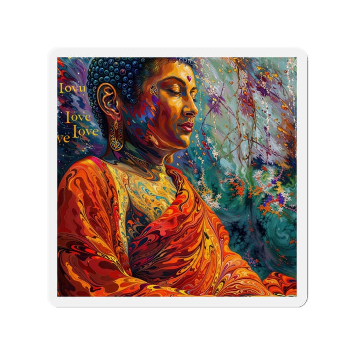 Meditative Vibrant Tranquility - Die-cut Magnet - Home Decor - g(0D·IO) - 2" x 2" - Die-Cut - 1 pc