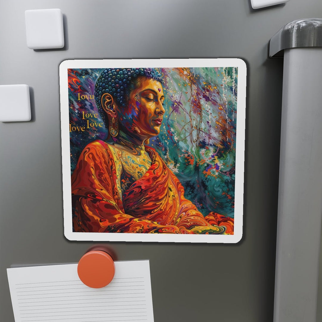 Meditative Vibrant Tranquility - Die-cut Magnet - Home Decor - g(0D·IO) - 6 × 6" - Die-Cut - 1 pc