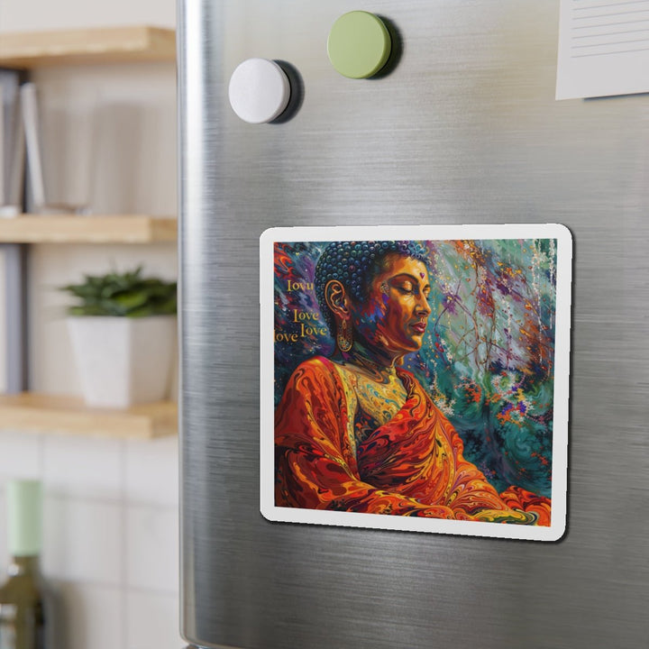 Meditative Vibrant Tranquility - Die-cut Magnet - Home Decor - g(0D·IO) - 6 × 6" - Die-Cut - 1 pc