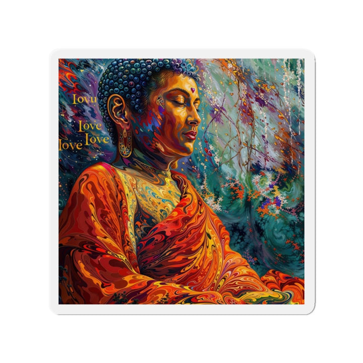 Meditative Vibrant Tranquility - Die-cut Magnet - Home Decor - g(0D·IO) - 6 × 6" - Die-Cut - 1 pc
