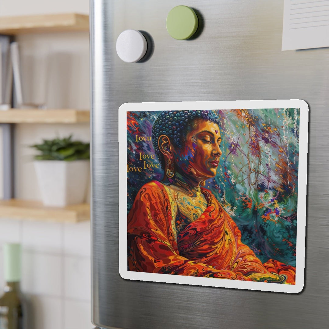 Meditative Vibrant Tranquility - Die-cut Magnet - Home Decor - g(0D·IO) - 6 × 6" - Die-Cut - 1 pc