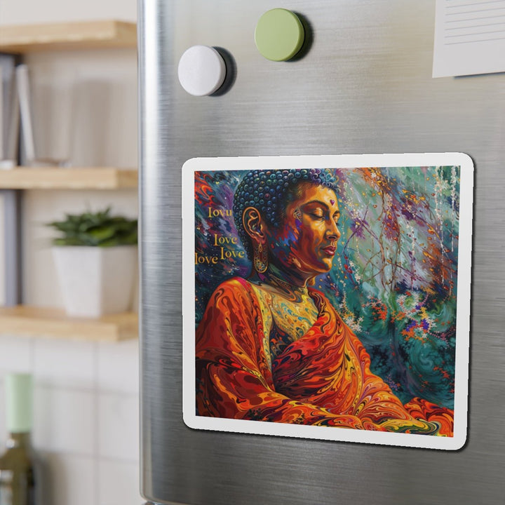Meditative Vibrant Tranquility - Die-cut Magnet - Home Decor - g(0D·IO) - 6 × 6" - Die-Cut - 1 pc