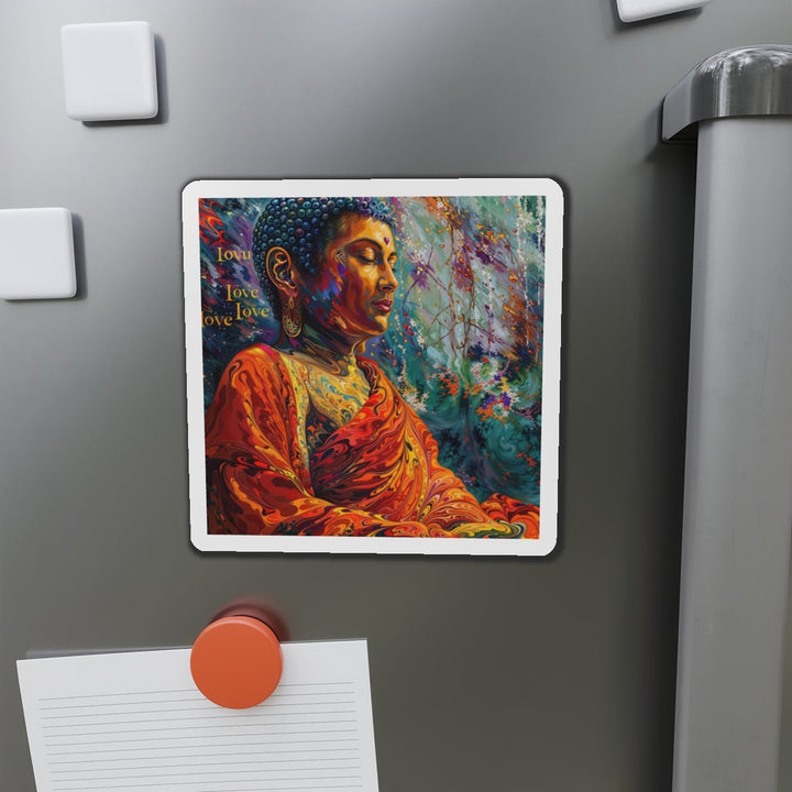 Meditative Vibrant Tranquility - Die-cut Magnet - Home Decor - g(0D·IO) - 6 × 6" - Die-Cut - 1 pc
