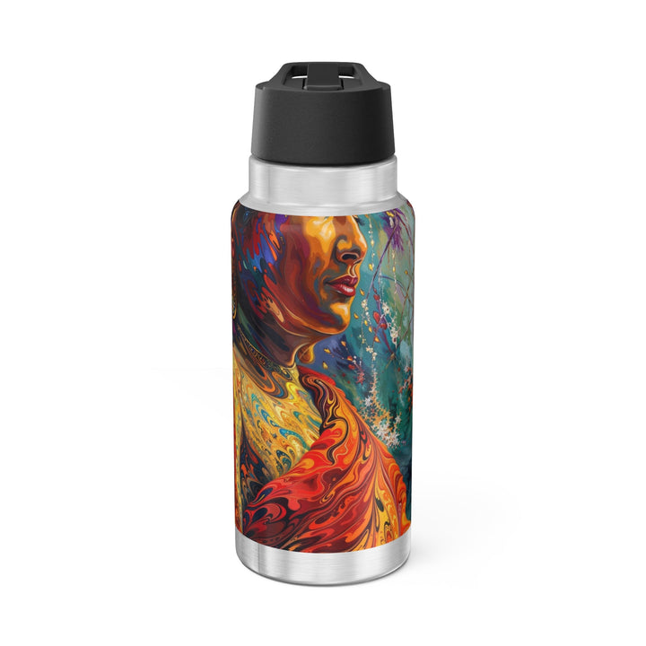 Meditative Vibrant Tranquility - Gator Tumbler 32oz - Mug - g(0D·IO) - Silver - 32oz -