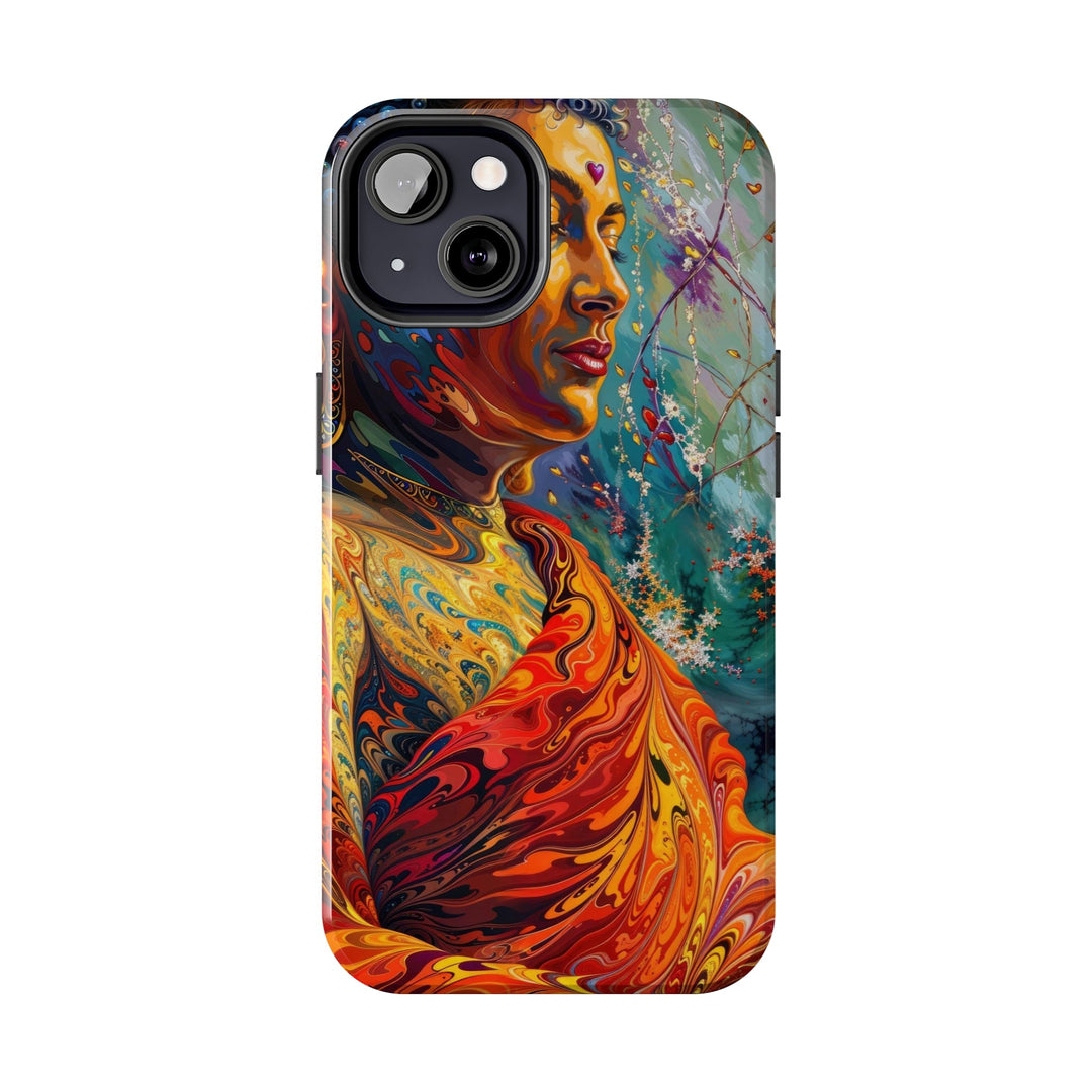 Meditative Vibrant Tranquility - Tough Phone Case - Phone Case - g(0D·IO) - iPhone 13 Mini - -