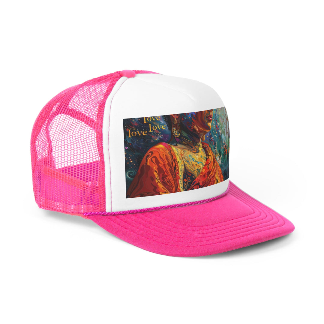 Meditative Vibrant Tranquility - Trucker Hat - Hats - g(0D·IO) - Pink - One size -