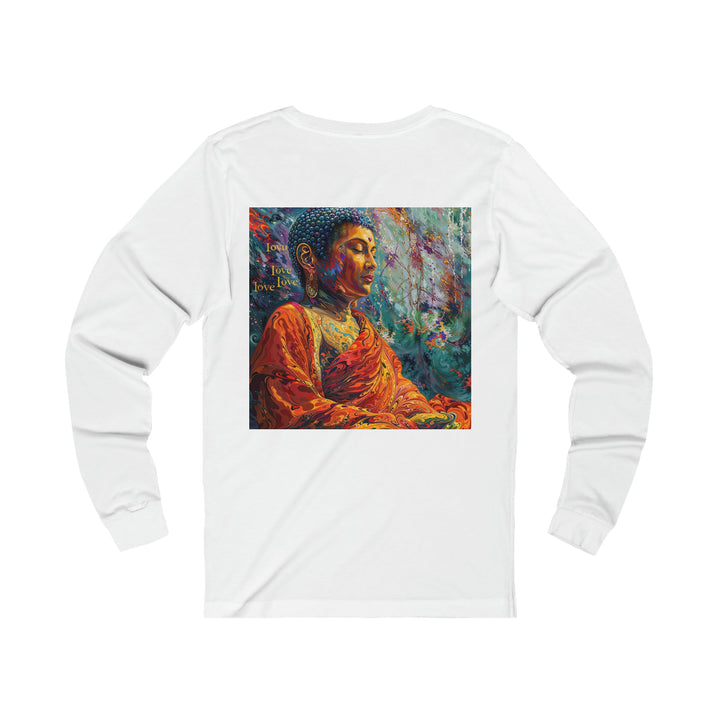 Meditative Vibrant Tranquility - Unisex Jersey Long Sleeve Tee - Long-sleeve - g(0D·IO) - S - Heather Forest -